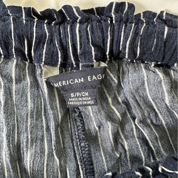 American Eagle Wide Leg Pants with Elastic Drawstring Waist Size Small - Picture 2 of 3